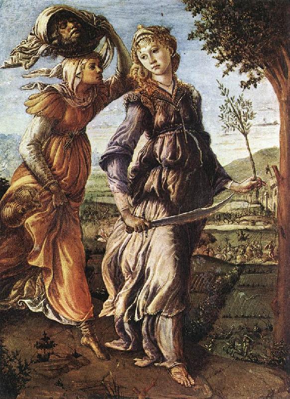 BOTTICELLI, Sandro The Return of Judith to Bethulia  hgg Sweden oil painting art